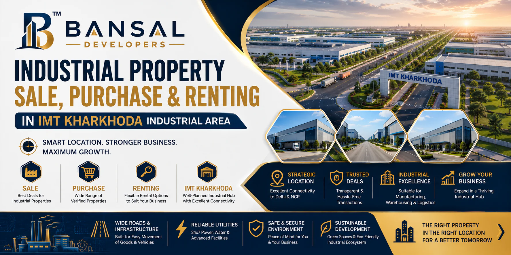 Home 2 Industrial Property Sale in IMT Kharkhoda