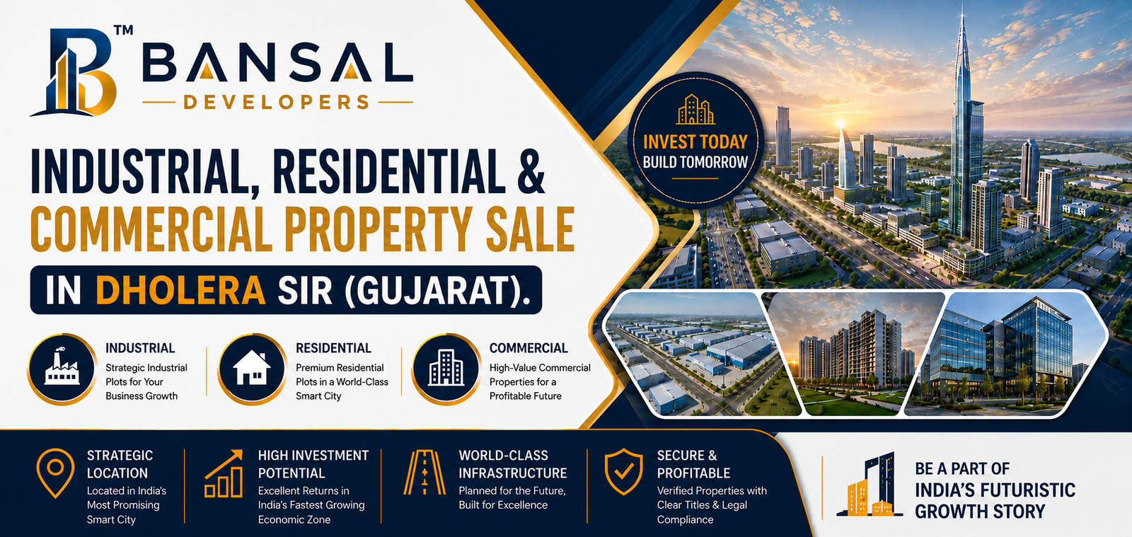 Home 3 Commercial Property Sale in Dholera SIR Gujarat