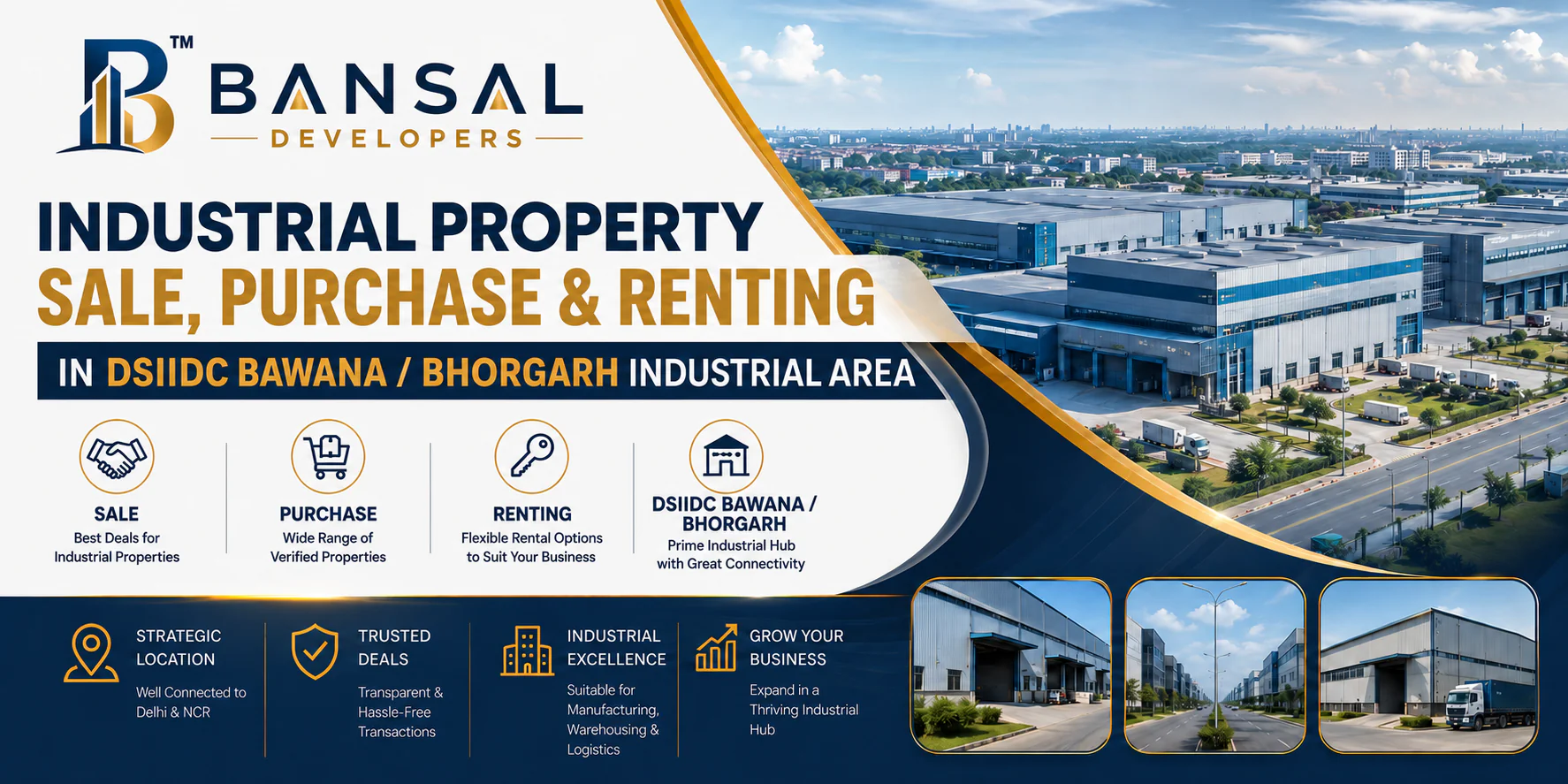 Home 1 Industrial Property Sale in DSIIDC Bawana - Bhorgarh